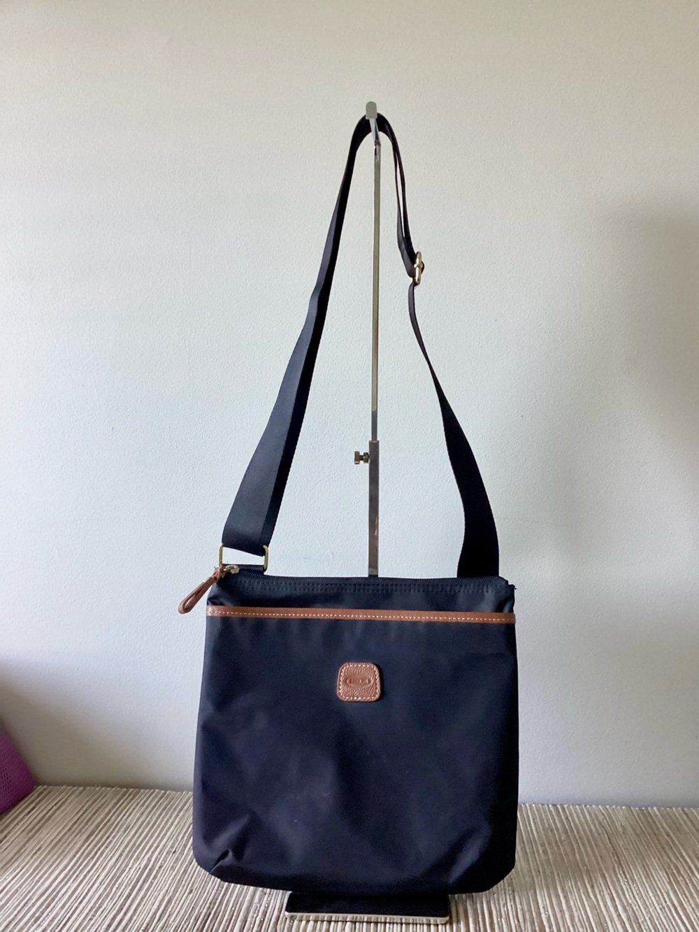 Brics Milano Black Nylon Crossbody Designer Unisex Purse Bag